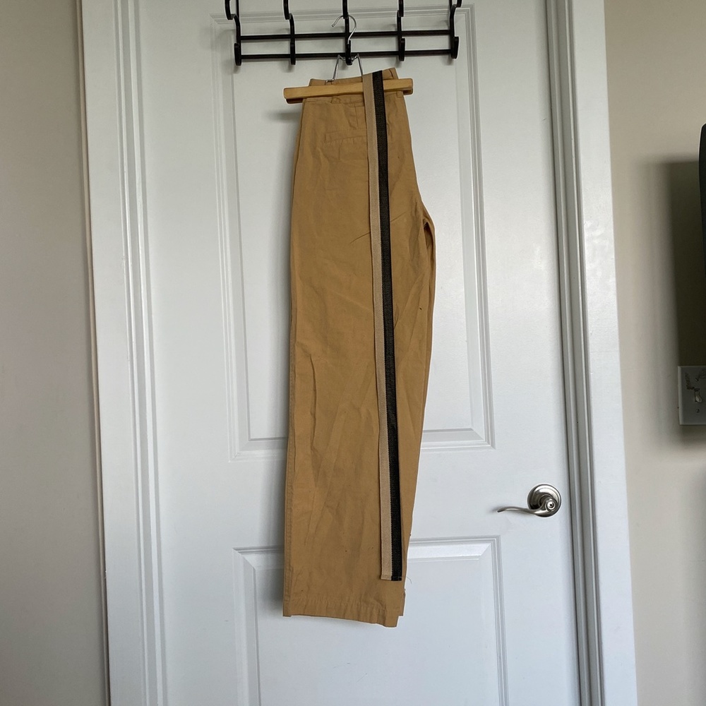 Who What Wear Taos Taupe Wide Leg Khaki Pants